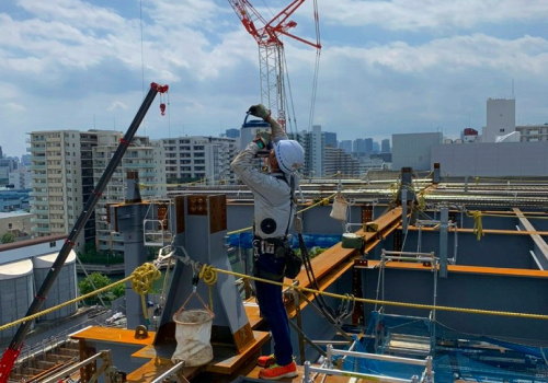 埼玉県入間郡　株式会社髙橋組　重軽量鉄骨建方一式